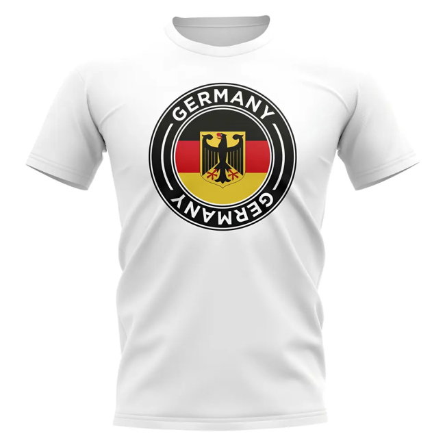 Germany Football Badge T-Shirt (White)
