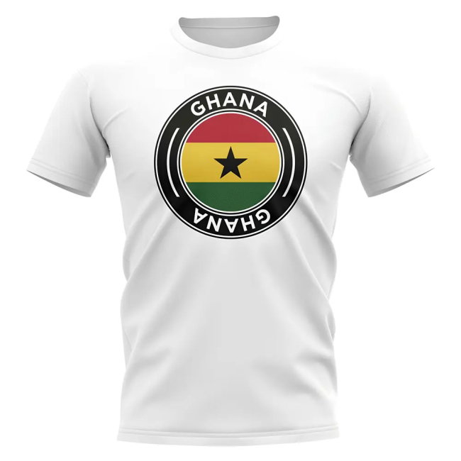 Ghana Football Badge T-Shirt (White)