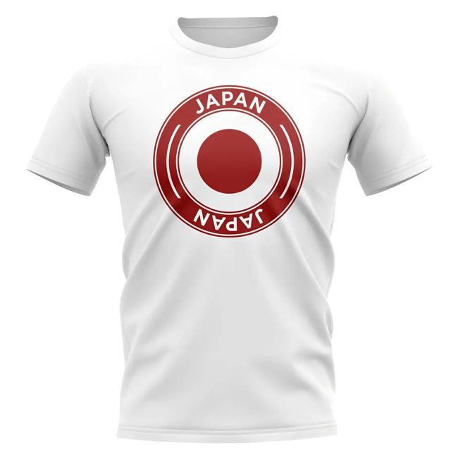 Japan Football Badge T-Shirt (White)