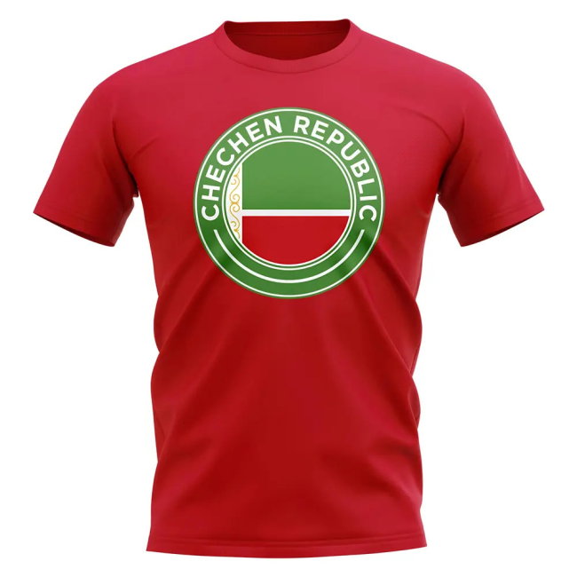 Chechen Republic Football Badge T-Shirt (Red)