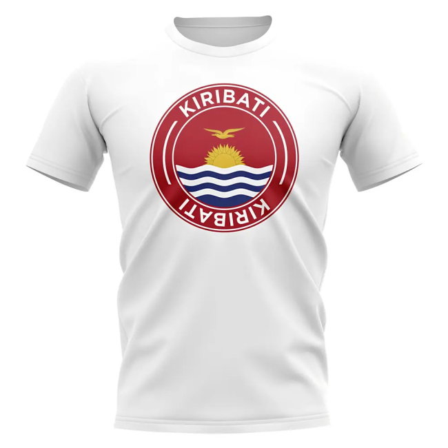 Kiribati Football Badge T-Shirt (White)