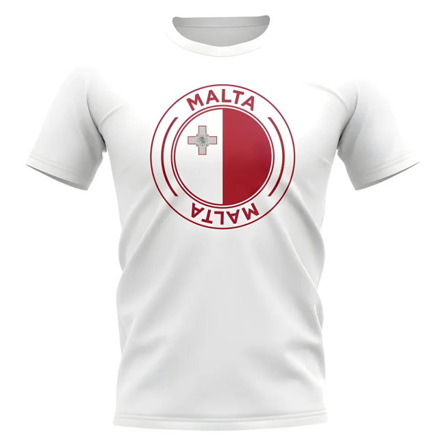 Malta Football Badge T-Shirt (White)