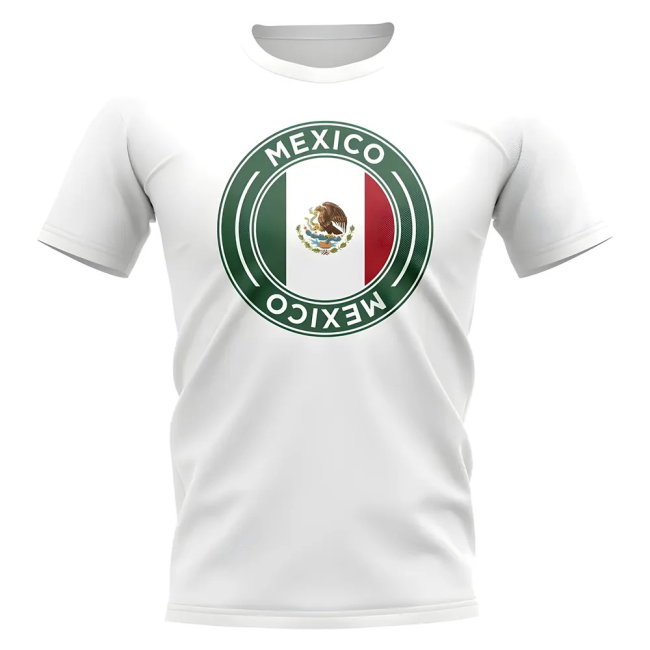Mexico Football Badge T-Shirt (White)