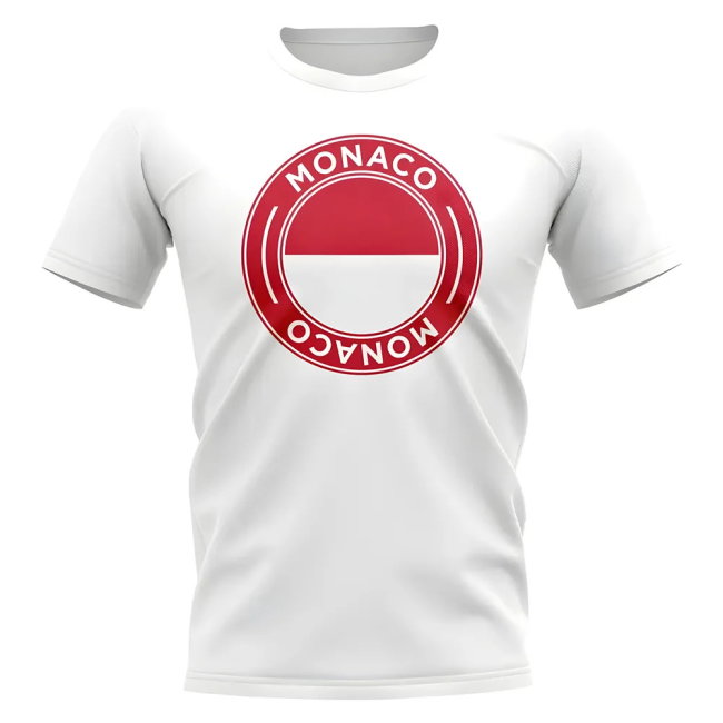 Monaco Football Badge T-Shirt (White)