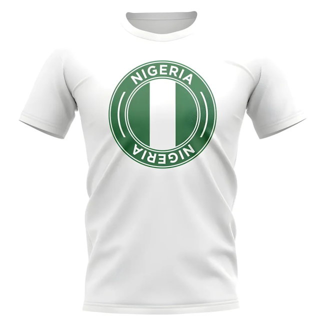 Nigeria Football Badge T-Shirt (White)