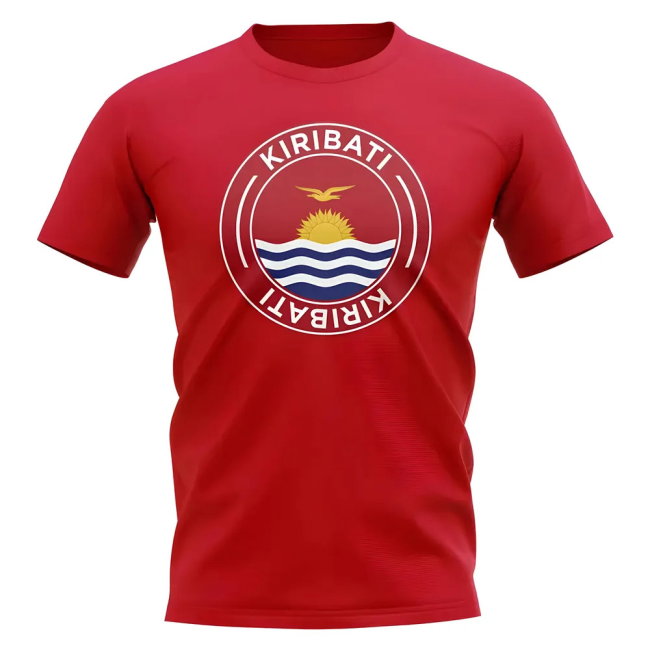 Kiribati Football Badge T-Shirt (Red)