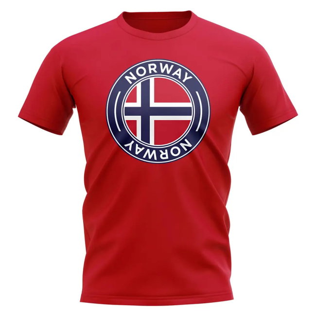 Norway Football Badge T-Shirt (Red)