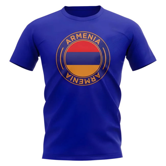 Armenia Football Badge T-Shirt (Royal)