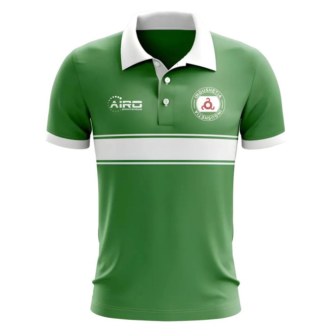 Ingushetia Concept Stripe Polo Shirt (Green)