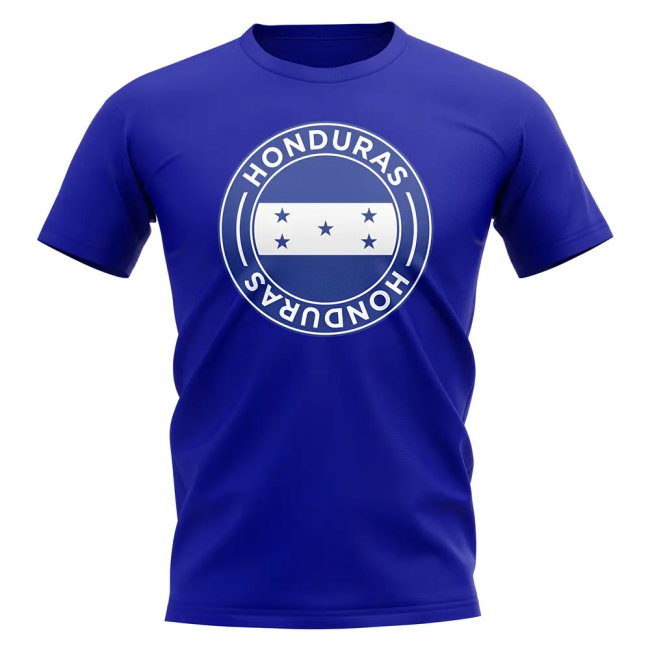 Honduras Football Badge T-Shirt (Royal)