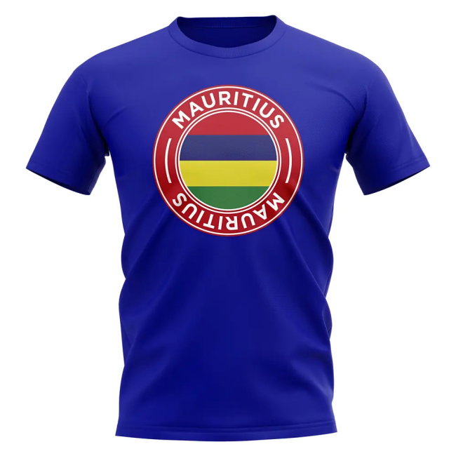 Mauritius Football Badge T-Shirt (Royal)