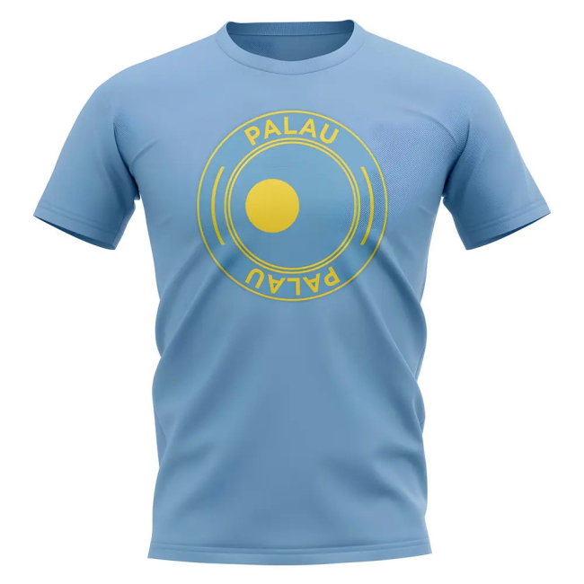 Palau Football Badge T-Shirt (Sky)