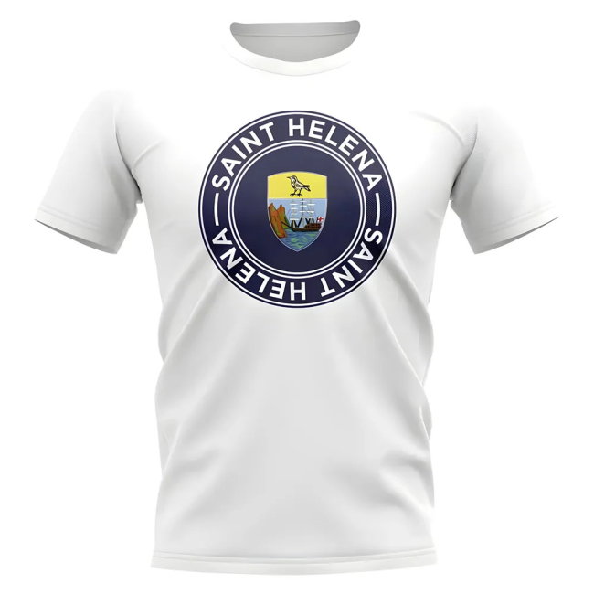 Saint Helena Football Badge T-Shirt (White)
