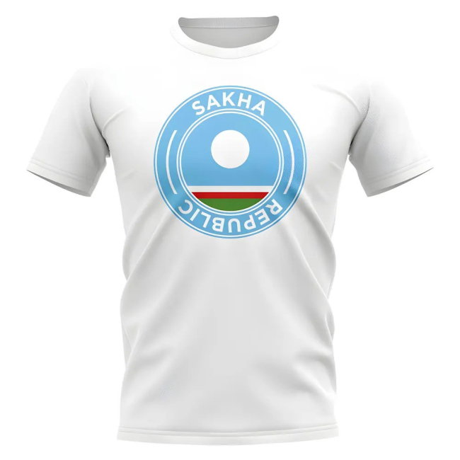 Sakha Republic Football Badge T-Shirt (White)
