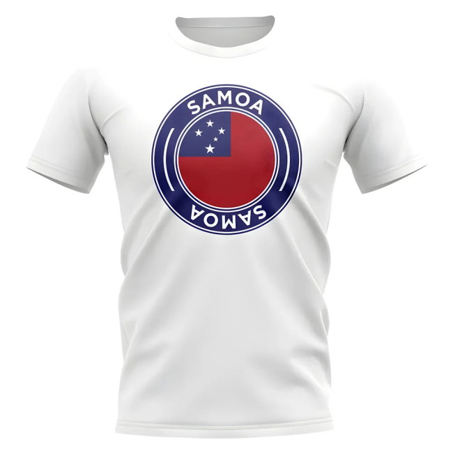 Samoa Football Badge T-Shirt (White)