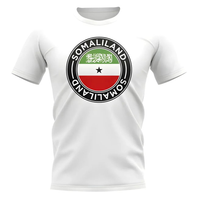 Somaliland Football Badge T-Shirt (White)