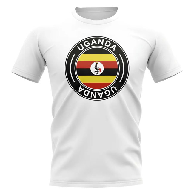 Uganda Football Badge T-Shirt (White)
