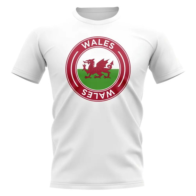 Wales Football Badge T-Shirt (White)