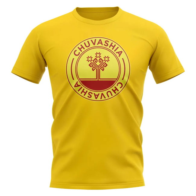 Chuvashia Football Badge T-Shirt (Yellow)