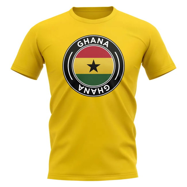 Ghana Football Badge T-Shirt (Yellow)
