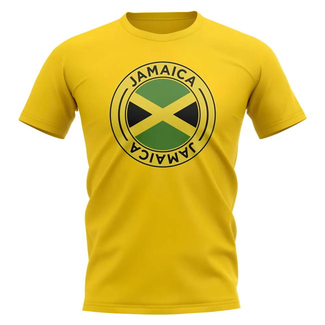 Jamaica Football Badge T-Shirt (Yellow)