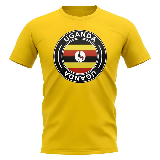 Uganda Football Badge T-Shirt (Yellow)