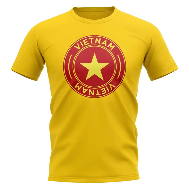 Vietnam Football Badge T-Shirt (Yellow)