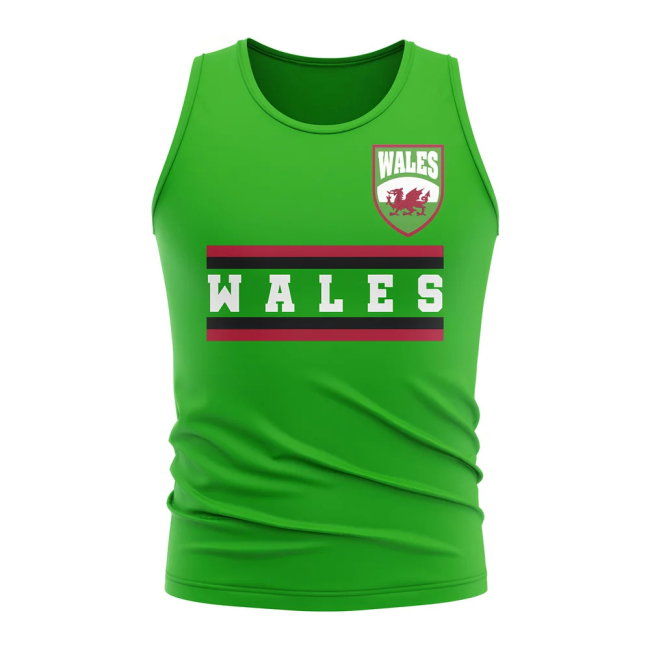 Wales Core Football Country Sleeveless Tee (Green)