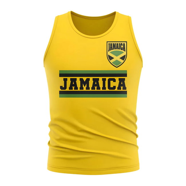 Jamaica Core Football Country Sleeveless Tee (Yellow)