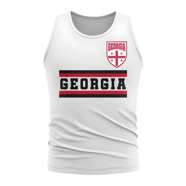 Georgia Core Football Country Sleeveless Tee (White)
