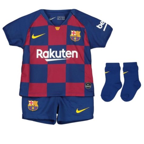 2019-2020 Barcelona Home Nike Baby Kit (S ROBERTO 20)
