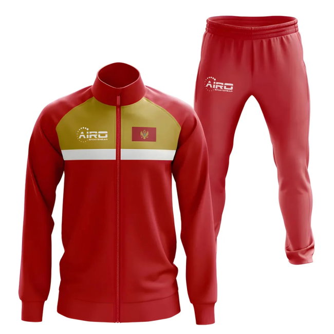 Montenegro Concept Football Tracksuit (Red)