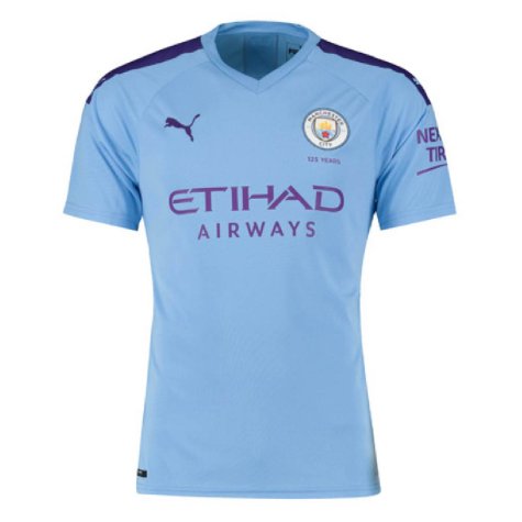 2019-2020 Manchester City Puma Home Football Shirt (DELPH 18)