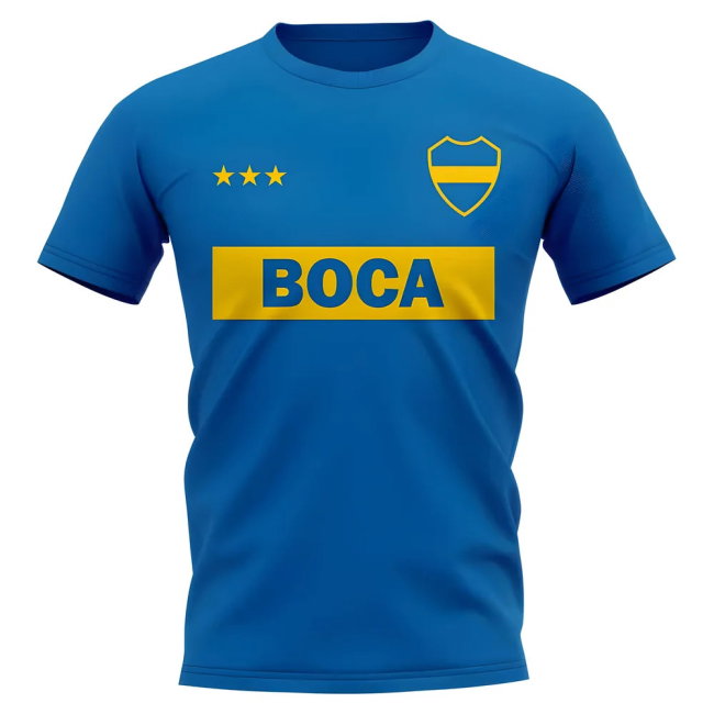 Boca Juniors Vintage Football T-Shirt (Blue)