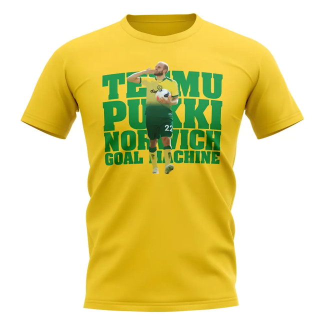 Teemu Pukki Norwich Player T-Shirt (Yellow)