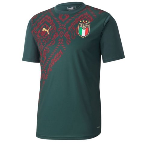 2019-2020 Italy Puma Stadium Jersey (Pine) (Zaza 7)