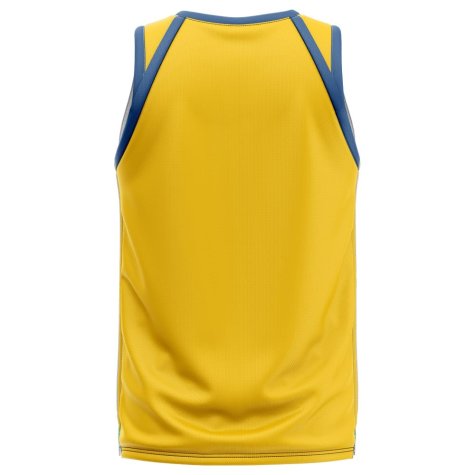 Sweden Home Concept Basketball Shirt - Little Boys