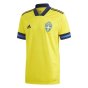 2020-2021 Sweden Home Adidas Football Shirt (ISAK 15)