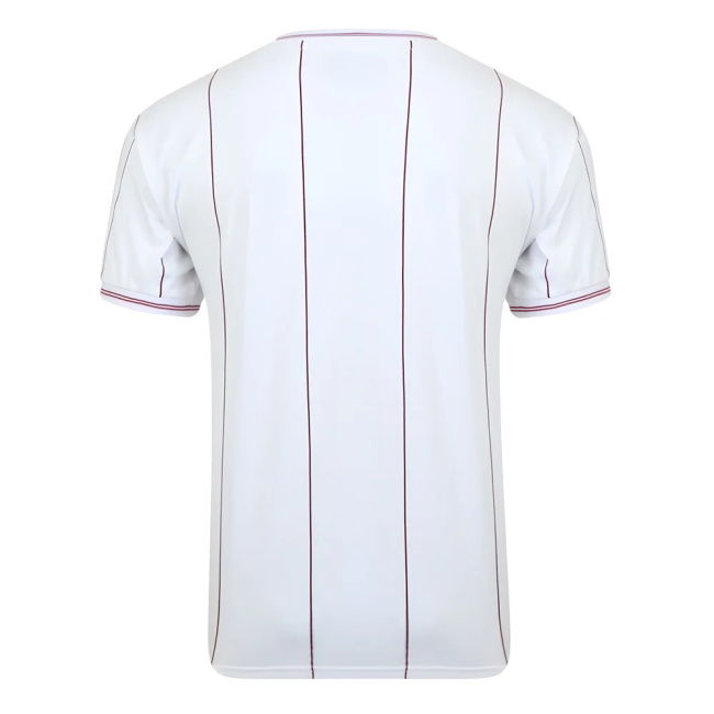 Score Draw Aston Villa 1982 Euro Final Retro Football Shirt