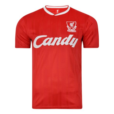 Score Draw Liverpool FC 1989 Retro Football Shirt (ALONSO 14)