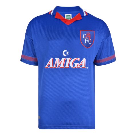 Score Draw Chelsea 1994 Retro Football Shirt (OSGOOD 9)