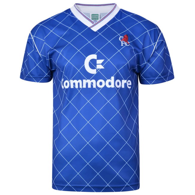 Score Draw Chelsea 1988 Retro Football Shirt (Nevin 7)