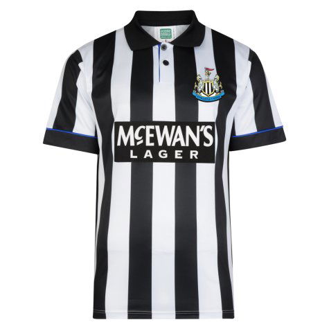 Score Draw Newcastle United 1995 Retro Football Shirt (Batty 4)