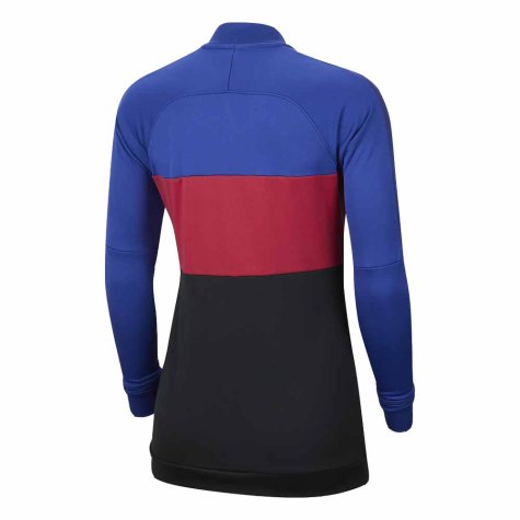 2020-2021 Barcelona Nike I96 Jacket (Blue-Red) - Womens
