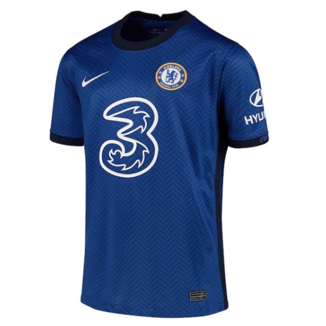 2020-2021 Chelsea Home Nike Football Shirt (Kids) (ZIYECH 22)
