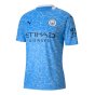 2020-2021 Manchester City Puma Home Football Shirt (DICKOV 10)