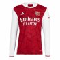 2020-2021 Arsenal Adidas Home Long Sleeve Shirt (GILBERTO 19)