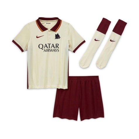 2020-2021 AS Roma Away Nike Little Boys Mini Kit (ZANIOLO 22)