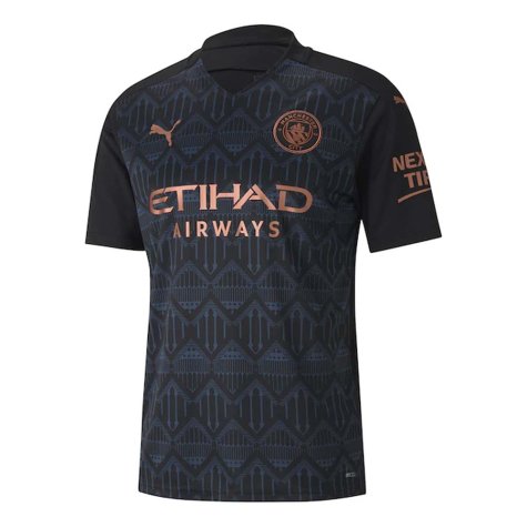 2020-2021 Manchester City Puma Away Football Shirt (DUNNE 22)
