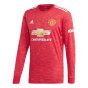 2020-2021 Man Utd Adidas Home Long Sleeve Shirt (SOLSKJAER 20)